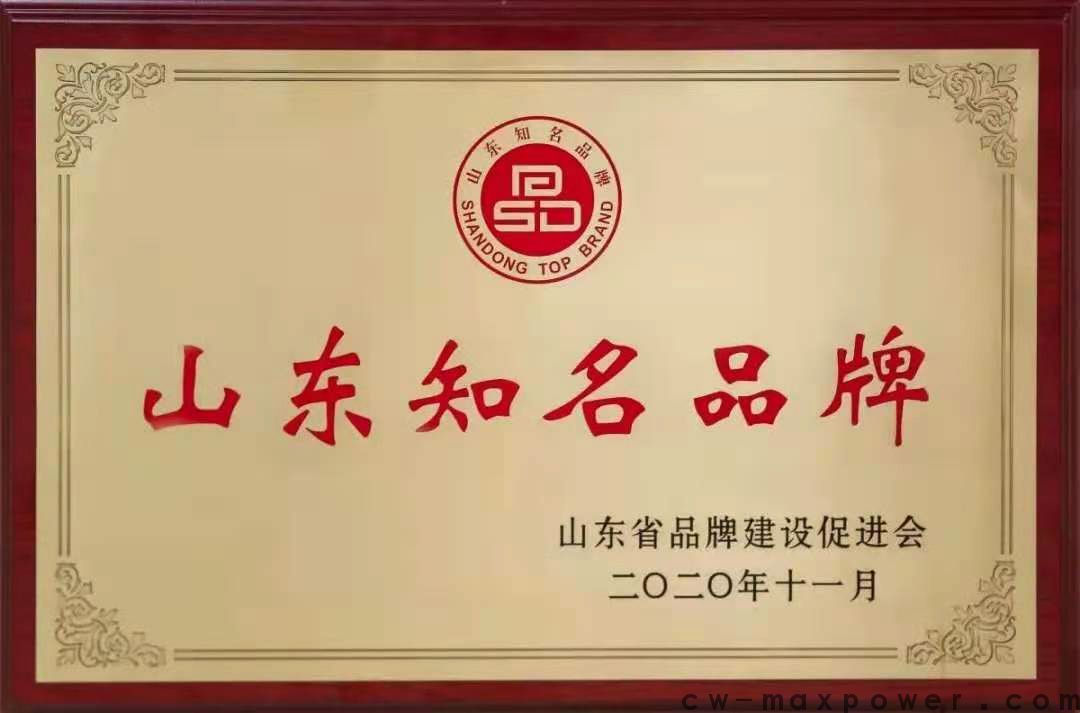 威達(dá)品牌再 獲“山東知名品牌”榮譽(yù)稱號(圖1)